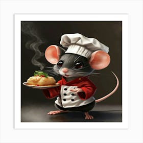 Chef Mouse 2 Art Print