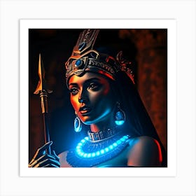 Creative Cleopatra Portrait - Diverse Art Illustration 60 Art Print