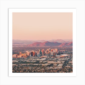 Phoenix City Skyline Art Print