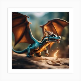 Dragon In The Forest Art Print