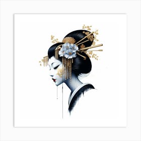 Creativel Geisha Illustration 125 Art Print