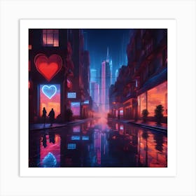 Neon City 2 Art Print