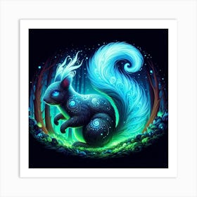 A mystical squirrel 1 Art Print