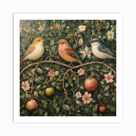 Birds On A Branch Art 12 Art Print