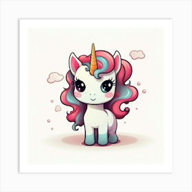 Cute Unicorn 660 Art Print