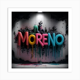 Moreno art 3d Art Print