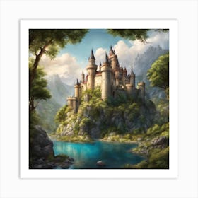 Castle In The Forest 9 Art Print