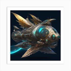 Steampunk Fish Art Print