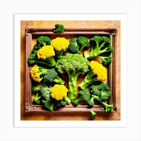 Fresh Vegetables In A Frame 1 Art Print