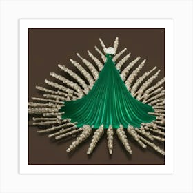 Emerald Brooch Art Print