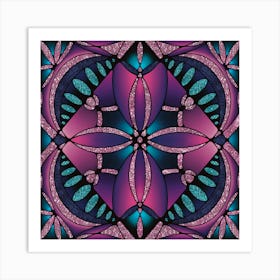 Stained Glass Pattern 1 Art Print