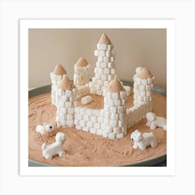 Marshmallow Sand Castle Art Print