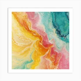 Abstract Watercolor Painting 2 Art Print