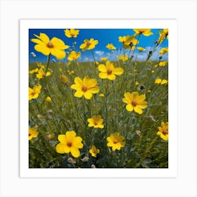 Yellow Cosmos Art Print