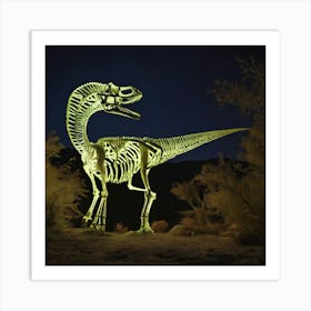 Dinosaur Skeleton Art Print