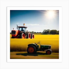 Sun-Kissed Tractors Art Print