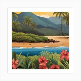 Hawaiian Beach 7 Art Print