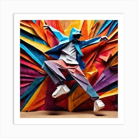 Origami Dancer 74 Art Print