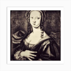 Bronze Queen Yzabelle (Self Portrait) Art Print