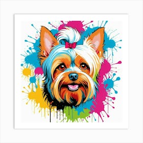 Graffiti Yorkshire Terrier 3 Art Print