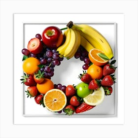 Fruit Wreath Poster