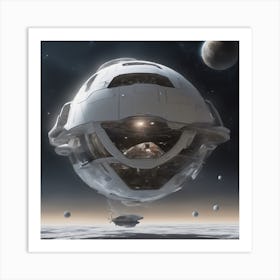 A Spacefaring Vessel With A Self Sustaining Ecosystem, Allowing Long Duration Journeys Art Print