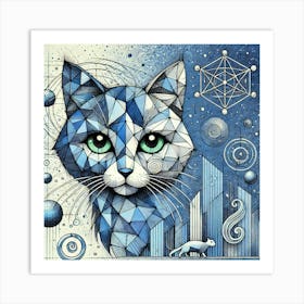 Ashstripe City Cat Art Print