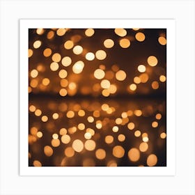 Christmas Lights Background 1 Art Print