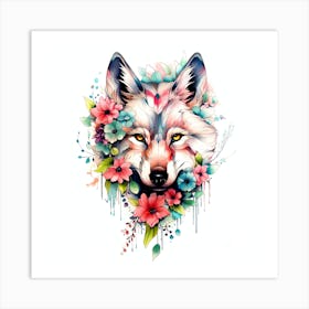 Wolf Tattoo Art Print