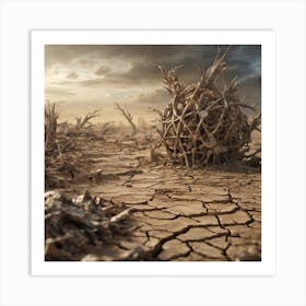 Dry Landscape 9 Art Print