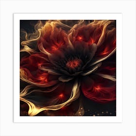 Fire Flower Art Print