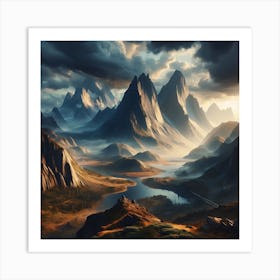 Mountain Landscape 4 Art Print