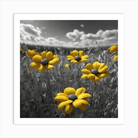 Yellow Daisies 5 Art Print