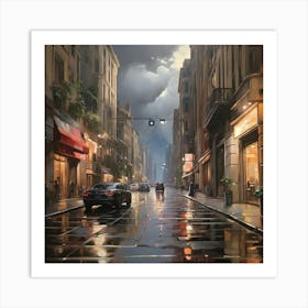 Night In The City Art Print