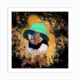 Oasis Puffin Art Print