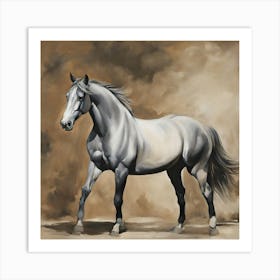 White Horse Art Print