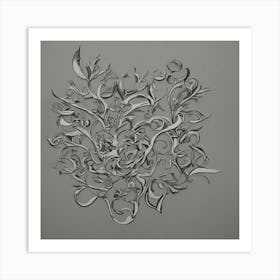 Abstract Floral Design Art Print