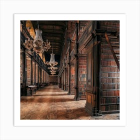 Library Of Dublin Art Print