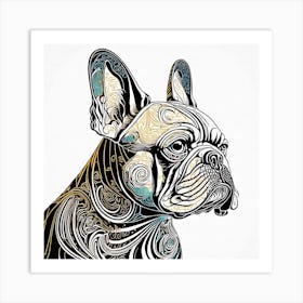 French Bulldog Canvas Print Art Print