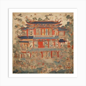 Leonardo Diffusion Xl A Chinese House Kantha 0 Copy 3292x3292 Art Print