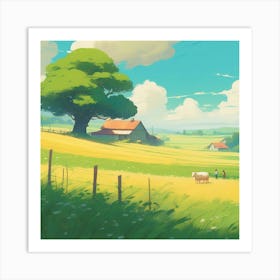 Landscape Painting 82 Art Print