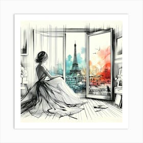 Eiffel Tower 4 Art Print