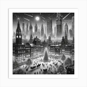 Christmas In The City Art Print