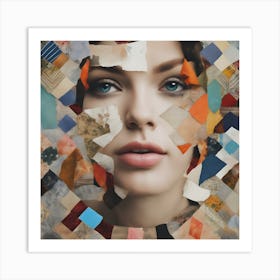 Collage Of A Woman Art Print