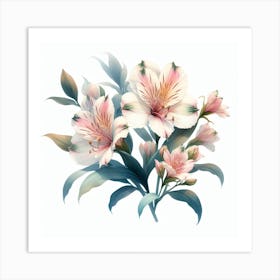 Alstroemeria 4 Art Print