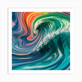 Rainbow Wave Art Print