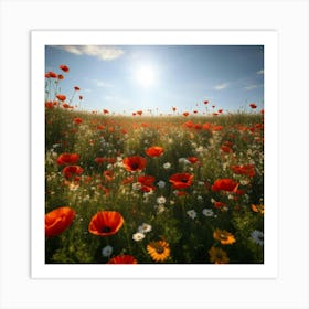 Field Of Poppies Art Print