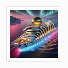 Cruise Ship Art Print