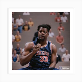 Patrick Ewing AI Art Print