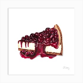 Cherries Pie Art Print